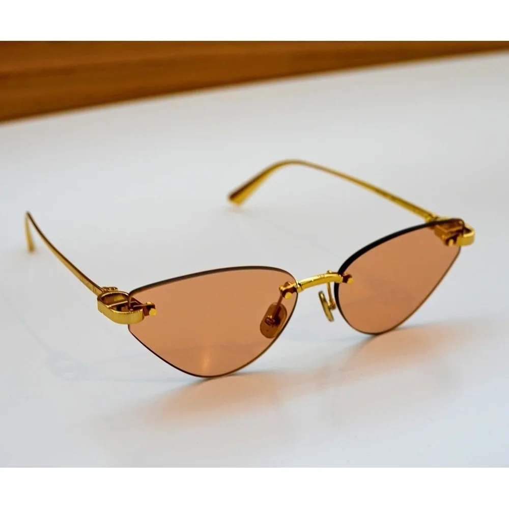 NWT Christian Dior CD40196U-10Z-59 Gold Dh 59mm Sunglasses